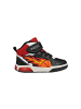 Geox Junior Inek Boy Geobuck+Text Upper Lace Up Sneakers Schwarz
