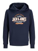 JACK & JONES Junior Kapuzenpullover in Navy Blazer