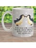 Mr. & Mrs. Panda Kaffeebecher Pinguin Liebe mit Spruch in Grau Pastell