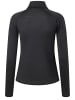 super.natural Merino Longsleeve W ARCTIC230 ZIP 1/4 in schwarz