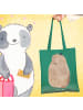 Mr. & Mrs. Panda Canvas Tasche Murmeltier ohne Spruch in Mint