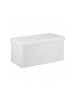 relaxdays Sitzbank in Weiß - (B)76,5 x (H)38 x (T)38,5 cm