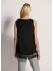MADELEINE Top mit Spitze in schwarz