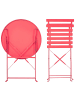 Beliani 3-tlg Bistro Set FIORI in Rot