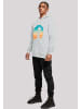 F4NT4STIC Hoodie Alien Piece Sonnenuntergang in grau meliert