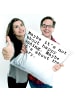 Mr. & Mrs. Panda Sitzkissen Maybe it's not about... mit Spruch in Weiß