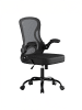 SONGMICS Bürostuhl Kime in Schwarz - (B)58.5 x (H)104.5 x (T)61.5 cm