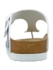 Dogo Lila Zehentrenner Sandalen - Abstract Leaves 41 in Blau