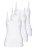 Lisca 3er Pack Trägerhemd in white