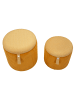 Mauro Ferretti Set mit 2 Senfbehälter-Poufs, ø 38x38-32x28 cm