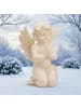 relaxdays Grabengel in Creme - (B)22,5 x (H)36 x (T)18 cm
