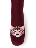 camano Socken ca-soft Stopper stripes 4er Pack bordeaux red