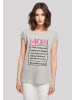 F4NT4STIC T-Shirt Muttertag Pink Unconditional Love Family in grau meliert