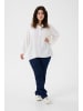 KAFFE curve Langarm-Bluse KCmille Loose fit in Chalk