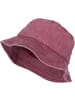 styleBREAKER Fischerhut Washed Optik in Bordeaux-Rot