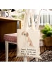 Mr. & Mrs. Panda Tasche Sankt Bernhard mit Spruch in Creme