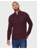 Threadbare Stehkragenpullover Swindon in Burgundy-Aubergine