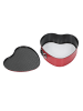 La Cucina Backform in Herzform in Rot, (B) 21 x (H) 7 x (L) 21 cm