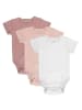 LaLoona Baby Body Kurzarm OEKO-TEX® 3er Pack in rosa