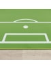 KADIMA DESIGN Kinderteppich waschmaschinenwaschbar Fußballfeld Kinderzimmer in Grün