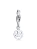 Nenalina Charm 925 Sterling Silber mit Smiling Face, Smiling Face in Silber