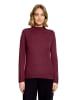 Betty Barclay Kaschmir-Pullover mit Stehkragen in Maroon Banner