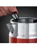 Russell Hobbs Wasserkocher 1,7l, 2400W] Retro Rot + Edelstahl Teekocher 21670-70