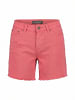 KOROSHI Einfache schmale Baumwollshorts in rosa
