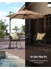 SONGMICS Sonnenschirm Sheld in kamelbraun - (D)300 x (H)235 cm