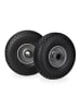 relaxdays 4x Sackkarrenrad in Schwarz/ Grau - 3.00-4