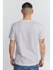 BLEND Einfarbiges Rundhals T-Shirt aus Baumwolle BHNASIR in Weiß