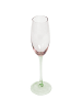 Beliani Gläser DIOPSIDE in Transparent/Rosa/Grün
