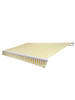 MCW Gelenkarmmarkise H791, Polyester, Gelb/Weiß