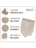 Räuberella 3er Set Musselin Lätzchen in Flieder, Rosa & Beige - 35 x 18cm