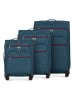 Wittchen 3-pcs polyester suitcase set in Dark blue