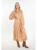 IZIA Damen Maxikleid Mit Print in Wollweiss Mehrfarbig