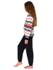 NORMANN Kinde langarm Schlafanzug Pyjama Bündchen Norweger Coralfleece - 76978 in rosa