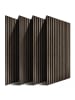 relaxdays 4 x Akustikpaneele in Dunkelbraun - (B)60 x (H)120 cm