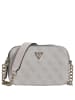 Guess Noelle II Crossbody - Umhängetasche 20 cm (dark taupe logo) in white logo