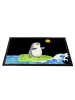 Mr. & Mrs. Panda Fußmatte Pinguin Surfer ohne Spruch in Schwarz