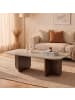 CALICOSY Couchtisch BECAJ in Walnuss - (W)120  x (H)41,4  x (L)60 cm