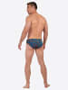 HOM Badehose Swim Mini Briefs Trapani in navy print