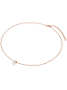 Valero Pearls Halskette Sterling Silber Zirkonia Süßwasser-Zuchtperle in roségold