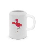 Mr. & Mrs. Panda Bierkrug Flamingo Yoga ohne Spruch in Weiß