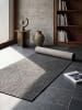 KADIMA DESIGN Teppichläufer Geometrisch flachgewebt pflegeleicht Wohnzimmer Flur in Anthrazit