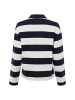 s.Oliver Langarm-Poloshirt in ecru marine