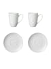 Ritzenhoff & Breker 4er Set Latte Macchiato Gläser Bianco in in weiß