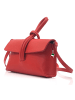 Florence Abendtasche, Umhängetasche Leder rot ca. 23cm