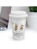 Mr. & Mrs. Panda To Go Becher Hummeln Kleeblatt mit Spruch in Weiß
