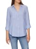 S.OLIVER RED LABEL Langarmbluse in Blau